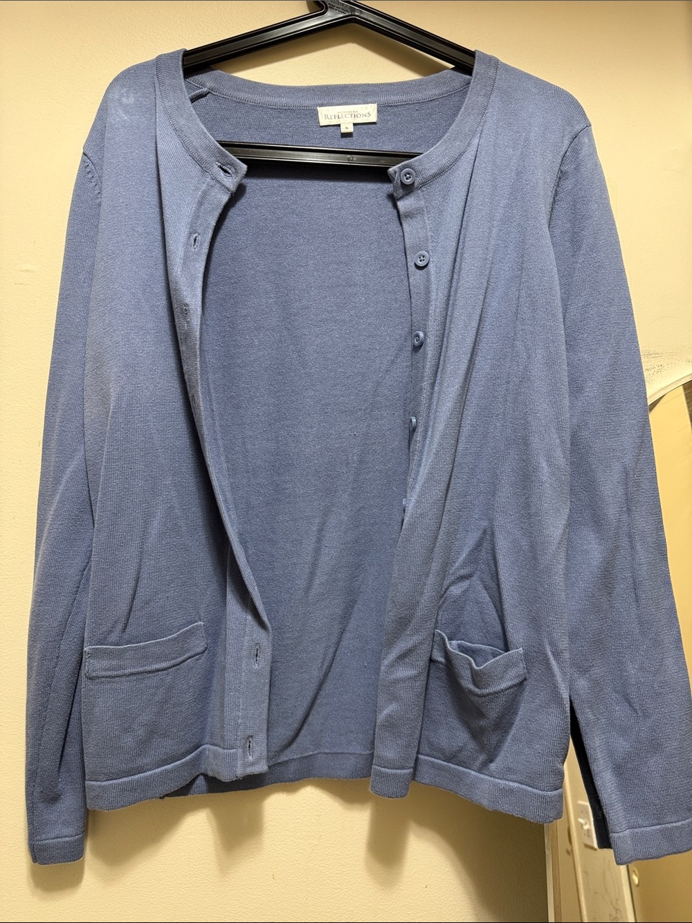 Northern Reflections Soft Blue Button-Front Cardigan Jacket
